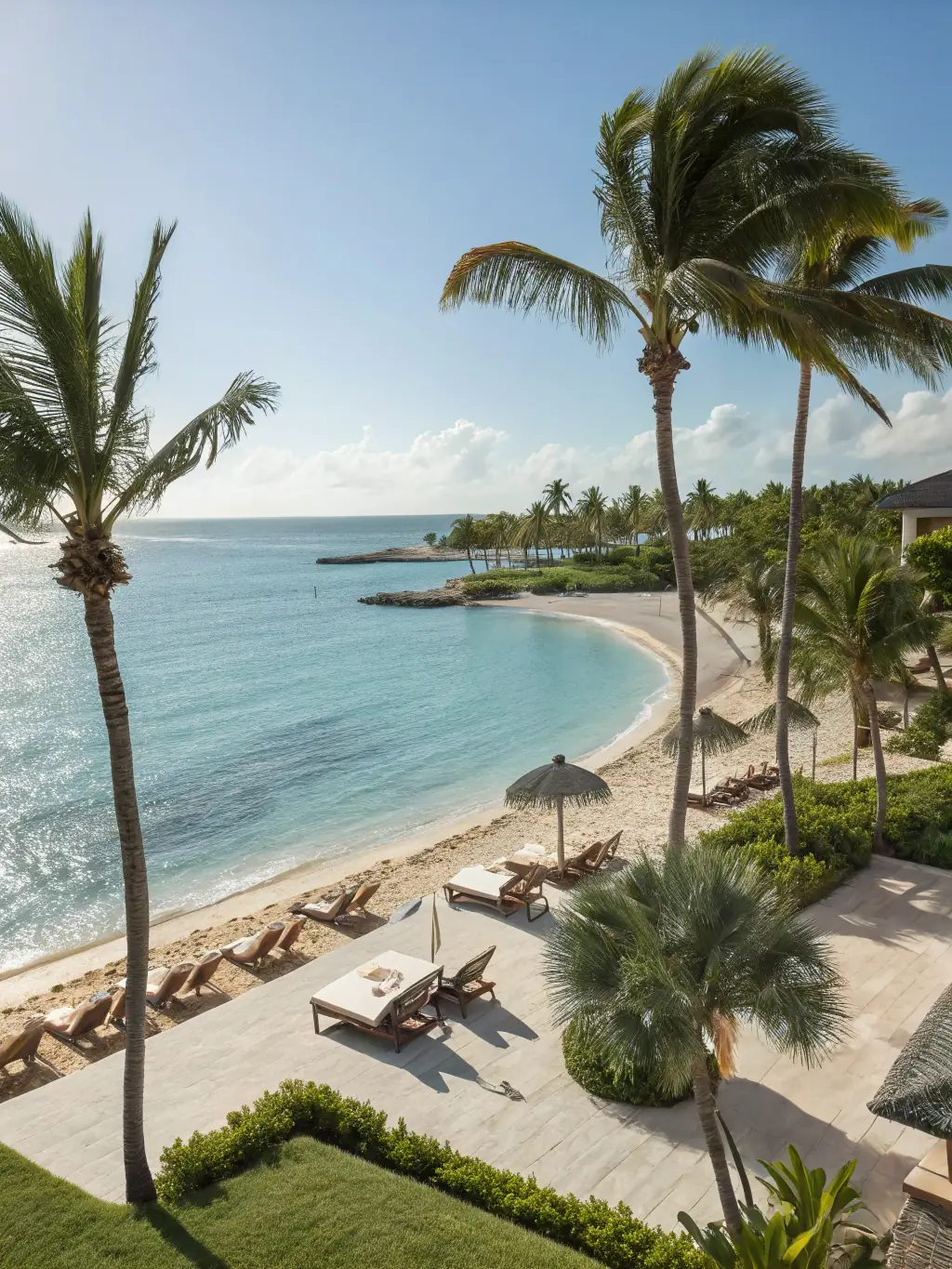 A vibrant scene from a popular tourist destination, such as a beach resort or historical site, representing GoHire Staffing's involvement in tourism staffing.